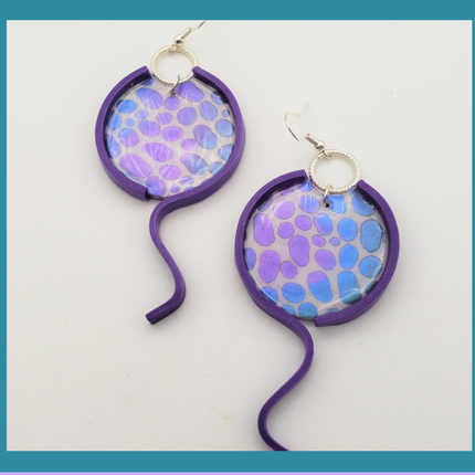 Spotty design Mylar Stencil great for Polymer Clay Art Jewelry Mixed Media - Create Along 