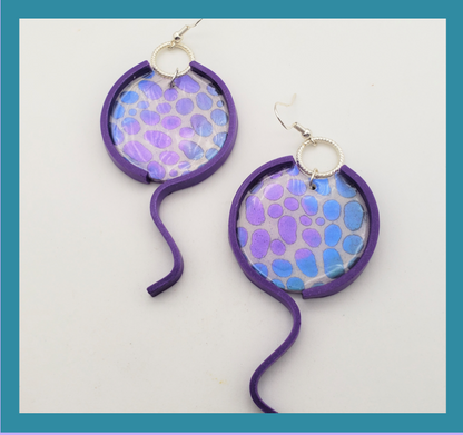 Spotty design Mylar Stencil great for Polymer Clay Art Jewelry Mixed Media - Create Along 