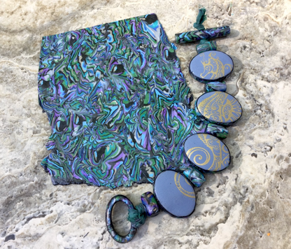 Make a Gorgeous Faux Abalone Slab & Reversible Seahorse Bracelet Online Workshop with Cindi McGee - Create Along 