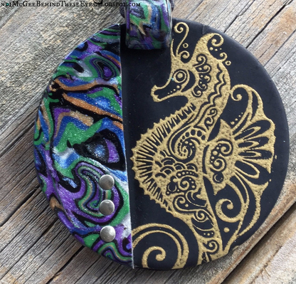 Make a Gorgeous Faux Abalone Slab & Reversible Seahorse Bracelet Online Workshop with Cindi McGee - Create Along 
