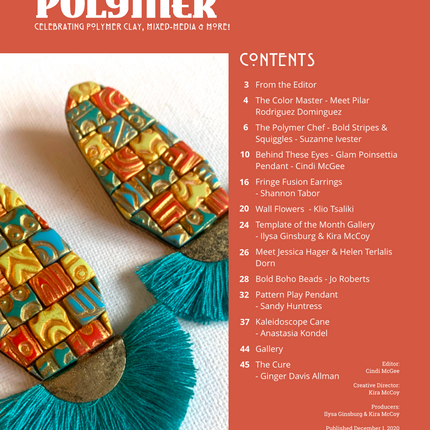 DIGITAL December 2020 Passion for Polymer clay magazine- PDF download - Create Along 