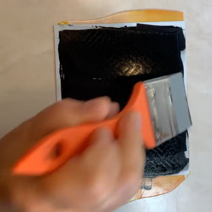 Squeegee Paintbrush Silicone Rubber Tool silk screen stencils paint acrylic - Create Along 