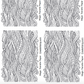 Digital Zentangle Waves Image Transfer PDF for creating images on raw polymer clay and for use with Magic Transfer Paper