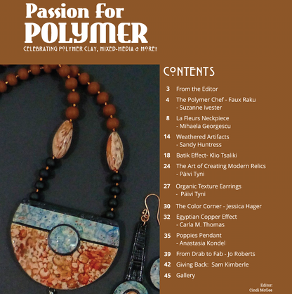 Surface Techniques - DIGITAL September 2021 Passion for Polymer clay magazine- PDF download - Create Along 