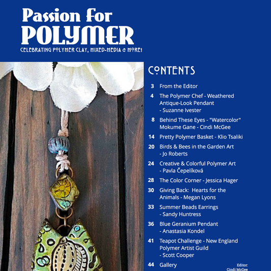 STAMPS & INKS - DIGITAL August 2021 Passion for Polymer clay magazine- PDF download