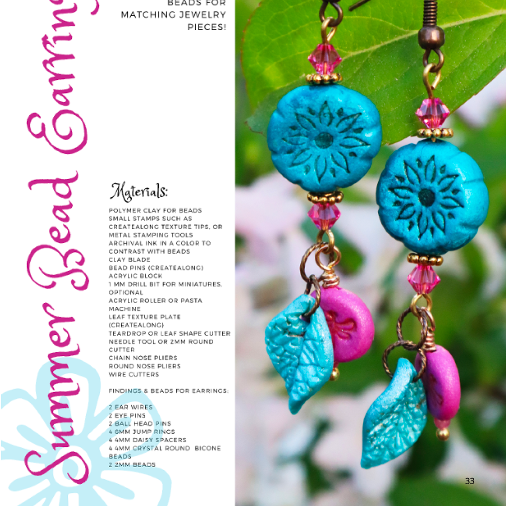 STAMPS & INKS - DIGITAL August 2021 Passion for Polymer clay magazine- PDF download