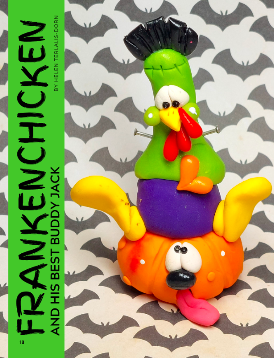Sculpture & Halloween Tutorials Magazine: October 2021 Passion for Polymer Clay DIGITAL Downloadable PDF