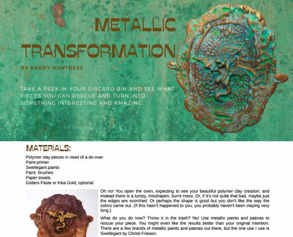 Miniatures & Faux Effects Tutorials Magazine: December 2021 Passion for Polymer Clay DIGITAL Downloadable PDF - Create Along 