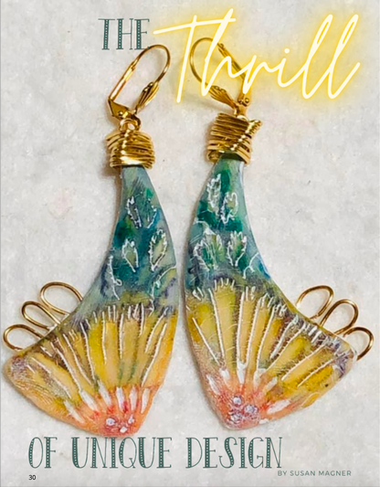 Polymer Clay Components Tutorials Magazine: January 2022 Passion for Polymer Clay DIGITAL Downloadable PDF - Create Along 