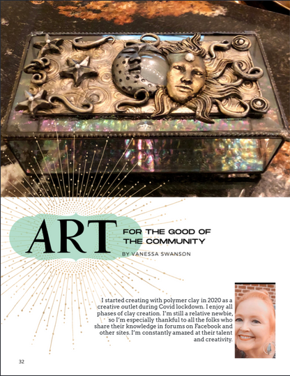 Around the World Inspired Tutorials Magazine: February 2022 Passion for Polymer Clay DIGITAL Downloadable PDF - Create Along 