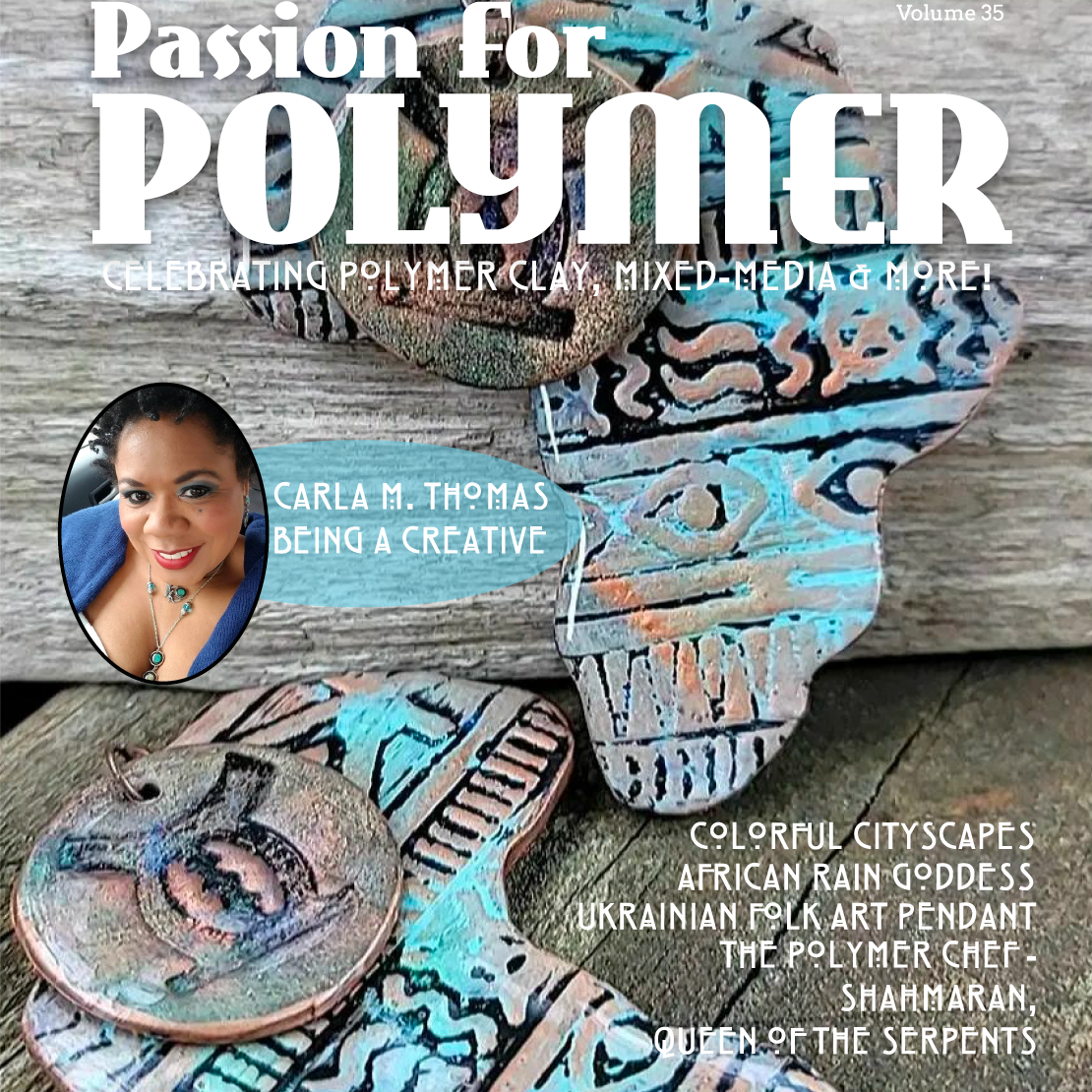 Around the World Inspired Tutorials Magazine: February 2022 Passion for Polymer Clay DIGITAL Downloadable PDF