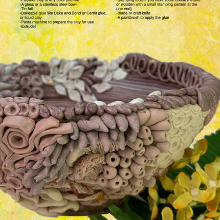 Texture Tutorials Magazine: March 2022 Passion for Polymer Clay DIGITAL Downloadable PDF - Create Along 