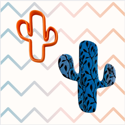 Cactus Succulent #1 set of 3 graduated cutters for polymer clay art jewelry earrings