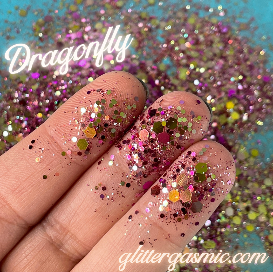 Dragonfly Glitter for pens candles earrings clay resin mugs slime tumblers nail art 2 oz
