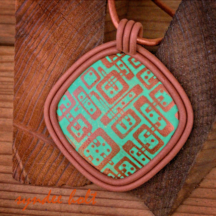 Syn’s #13 Three patterns in one Modern circles ovals Silkscreen For Crafting Polymer Clay + Mixed Media - Create Along 