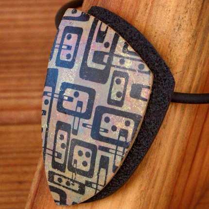 Syn’s #7 Circles Rectangles mod geometric Silkscreen For Crafting Polymer Clay + Mixed Media - Create Along 