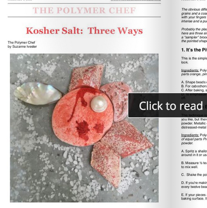 5 Polymer Clay Tutorials in PCU February 2018 Monthly Magazine - Create Along 