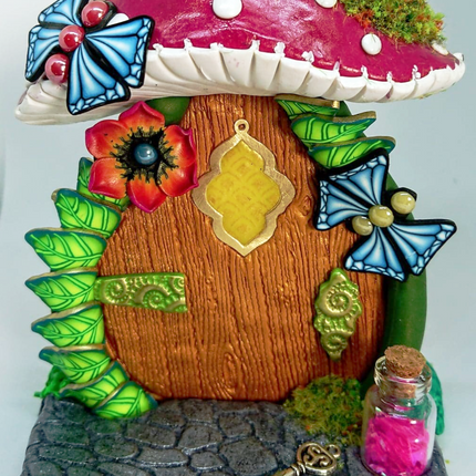 Rocky Road cobblestones Fairy door DIYTexture Mat Silicone rubber Stamp for polymer clay paper Gelli plate and resin - Create Along 