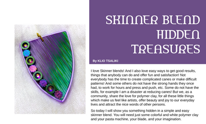 January 2019 Passion for Polymer Clay Magazine V1 Digital instant download - Create Along 
