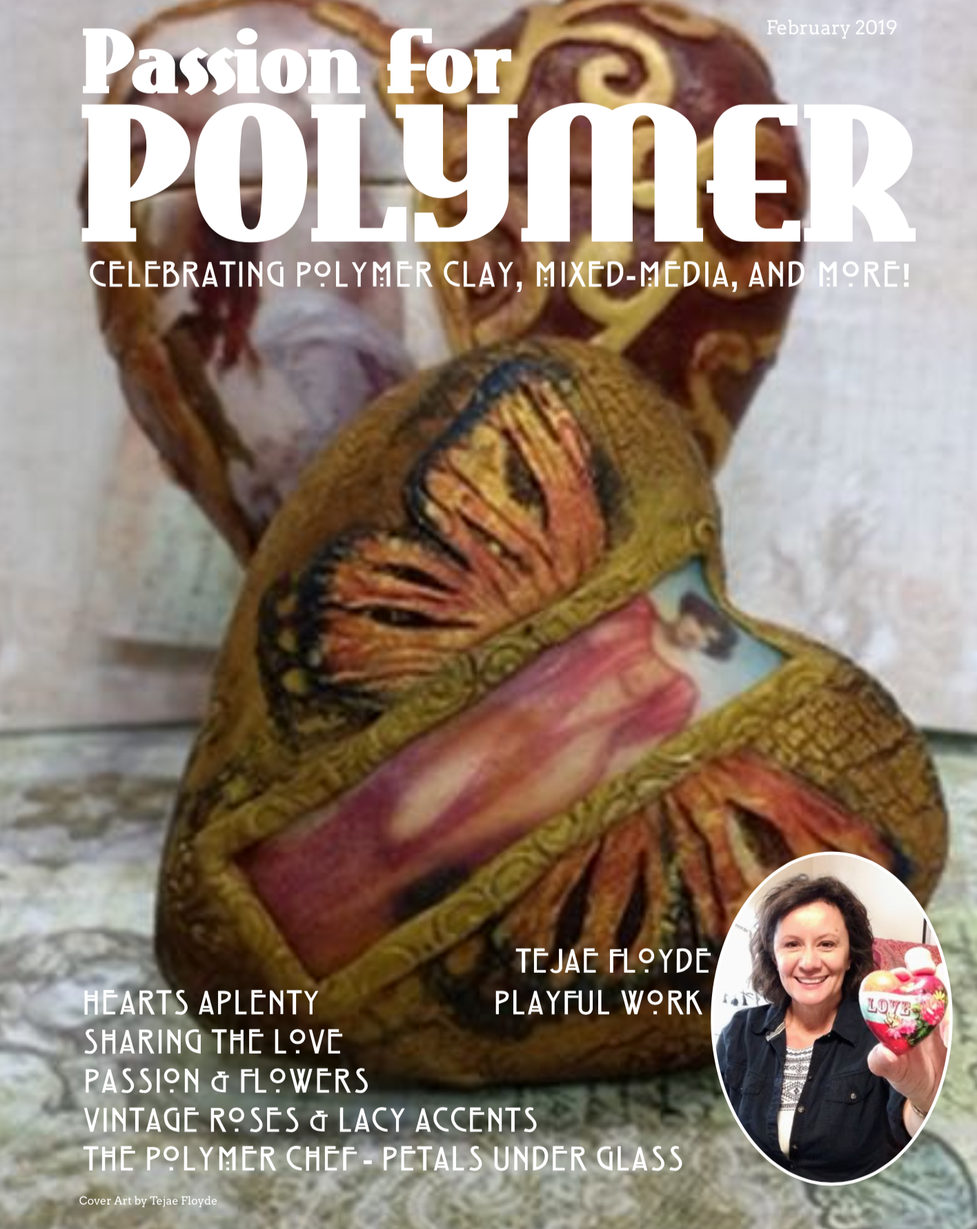 Passion for Polymer February 2019 Digital Instant download - Polymer Clay TV tutorial and supplies