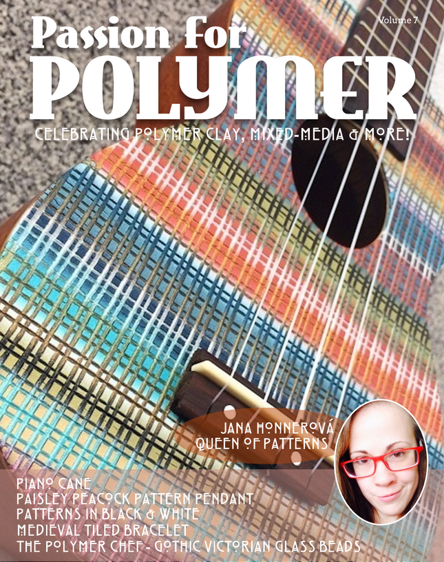 DIGITAL October 2019 Passion for Polymer clay magazine mixed media pdf download - Create Along 