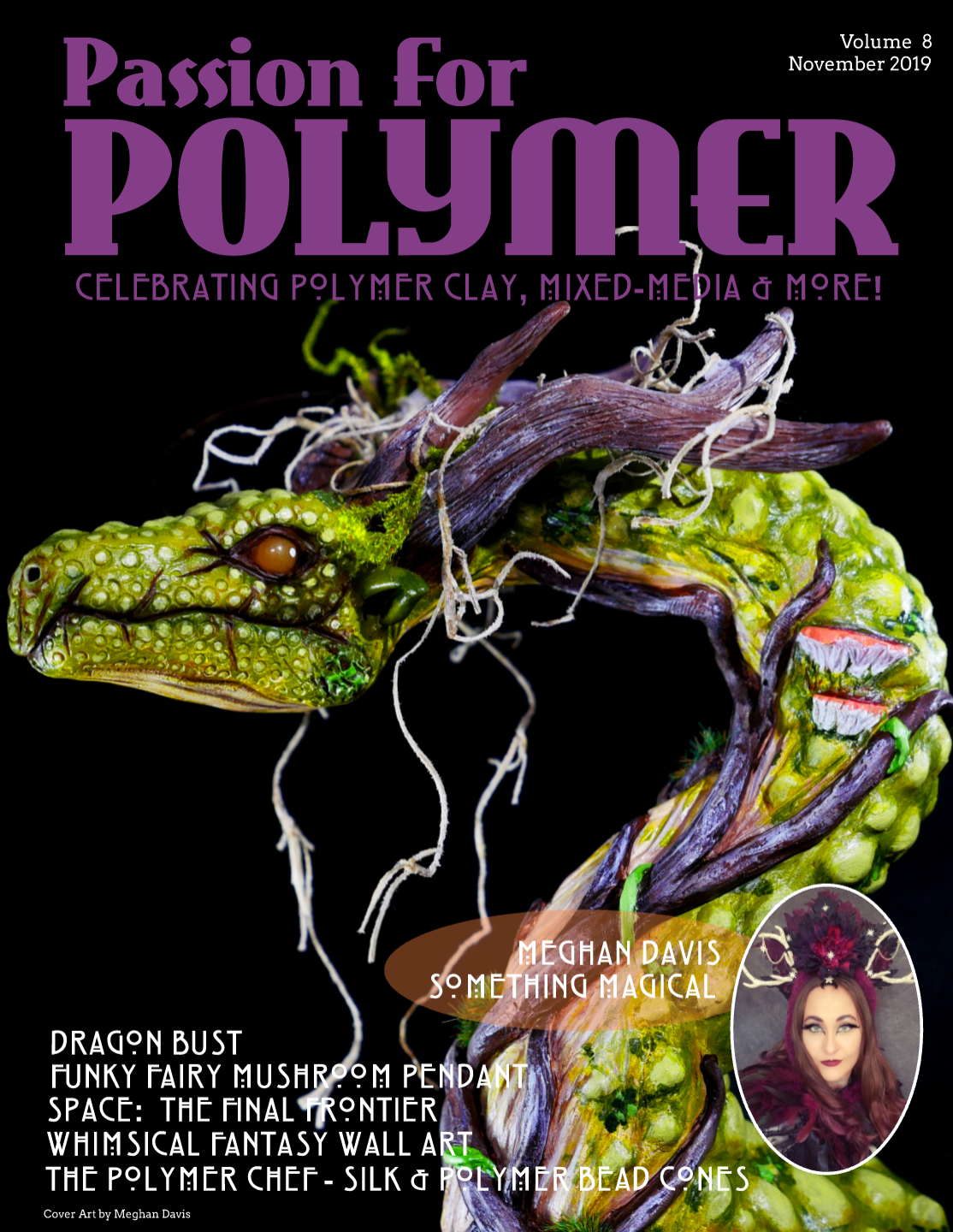 DIGITAL November 2019 download PDF Passion for Polymer clay project book magazine mixed media - Polymer Clay TV tutorial and supplies