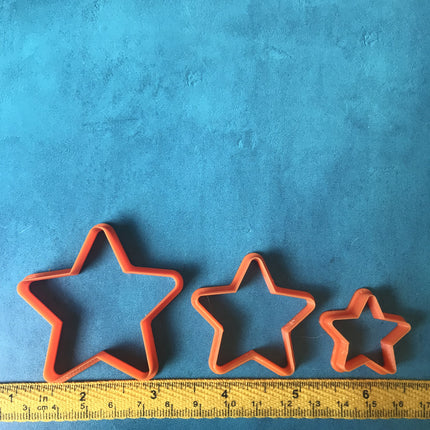 Stars Graduated set of 3 Cutters for polymer clay celestial - Create Along 