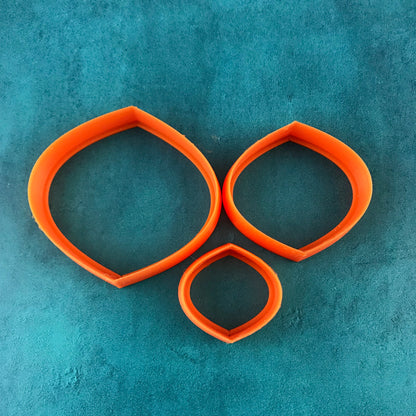 Wide Diamond Marquis polymer clay cutter set jewelry earrings pendant small sharp clay cutters - Create Along 