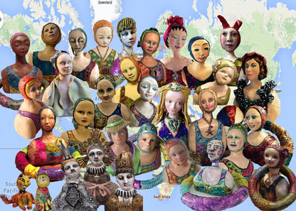 Lisa Renner Bathing Beauties Workshop Polymer Clay Tutorial - Create Along 
