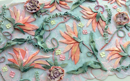 Make a Dimensional Organic Floral Crochet Polymer Clay Slab Online Workshop with Cindi McGee - Create Along 