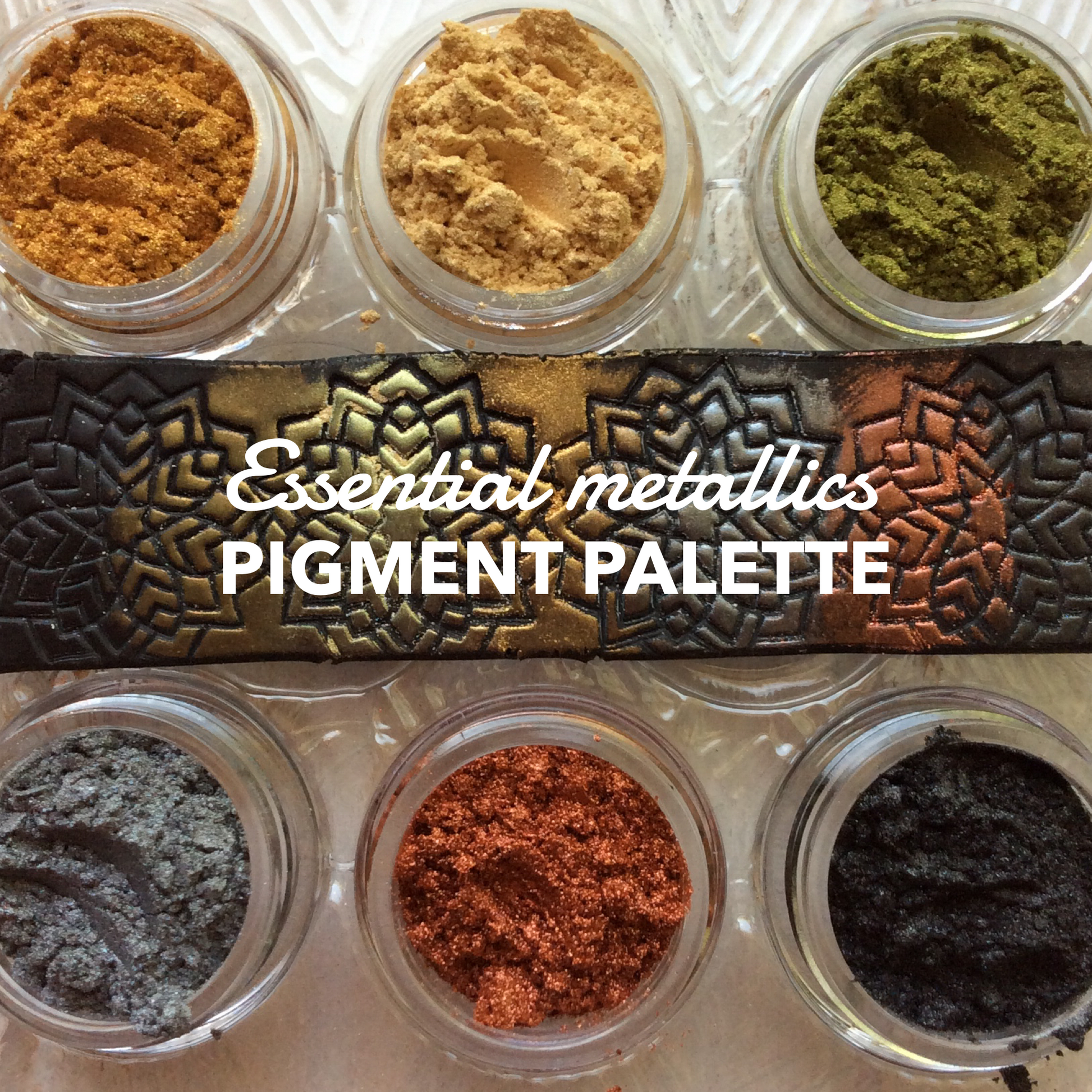 Pigments Mica Powders Essential Metallic for Polymer Clay Mixed Media