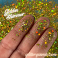Golden Shimmer Greengold Holographic Chunky Glitter for pens candles earrings clay resin mugs slime tumblers nail art 2 oz