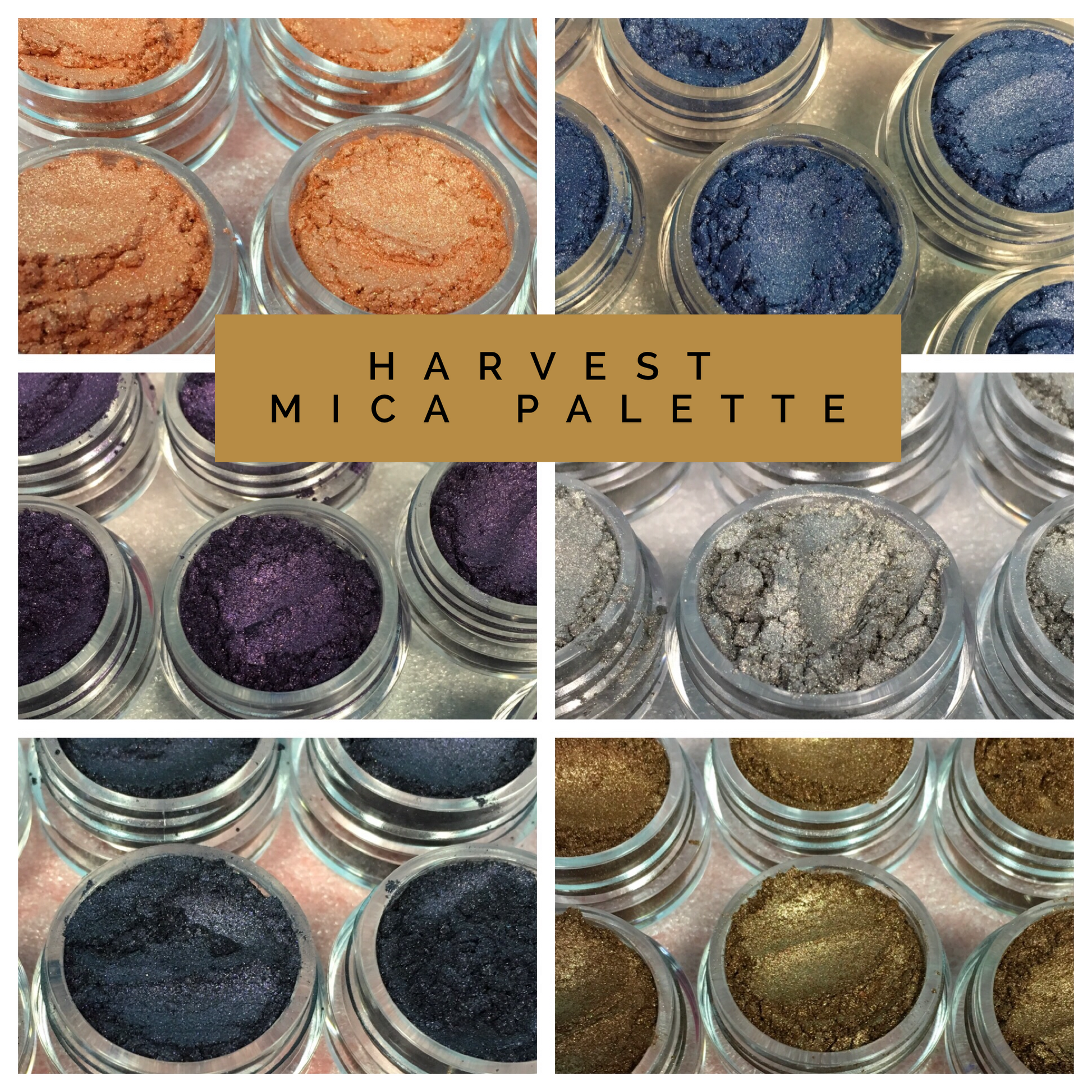 Pigments Palette Mica Powders Harvest for Polymer Clay, Art Jewelry an
