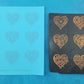 1" Heart Mandala Silkscreen Cutter Set Polymer Clay Silk Screen Stencil