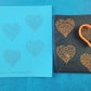 1.25 Heart Mandala Silkscreen Cutter Set Polymer Clay Silk Screen St