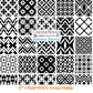 Silkscreen Stencil Tiny Tiles # 1 Multi Image for Polymer Clay and Mixed Media DIY silk screen
