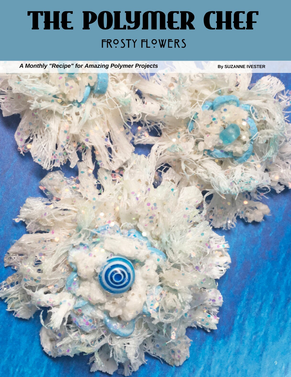 Polymer Clay Tutorials Passion for Polymer magazine Jan 2020 winter DIY - Create Along 