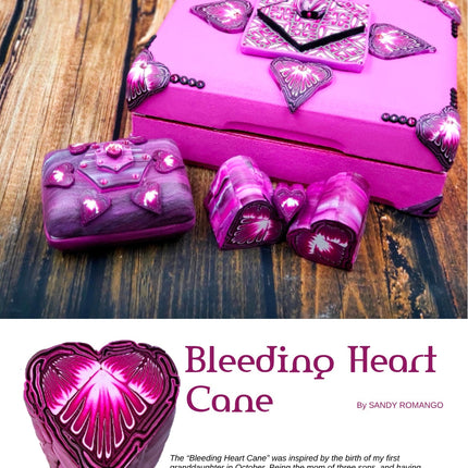 Polymer Clay Tutorials Passion for Polymer magazine Feb 2020 Valentine Hearts DIY - Create Along 