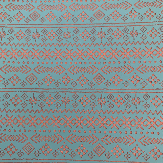 Silkscreen Tribal Textiles Stencil for Polymer Clay, Art Jewelry, and Mixed Media - Create Along 
