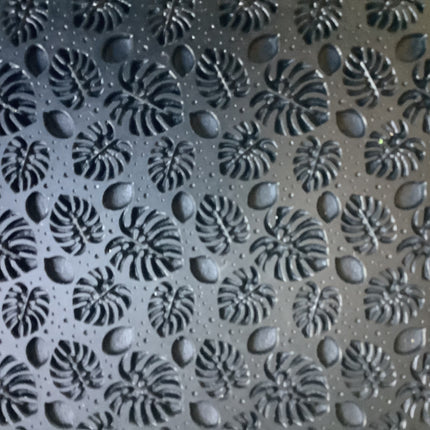 Tropical Leaves Monstera Rubber Stamp Texture Sheet Mat polymer clay metal clay mixed media art