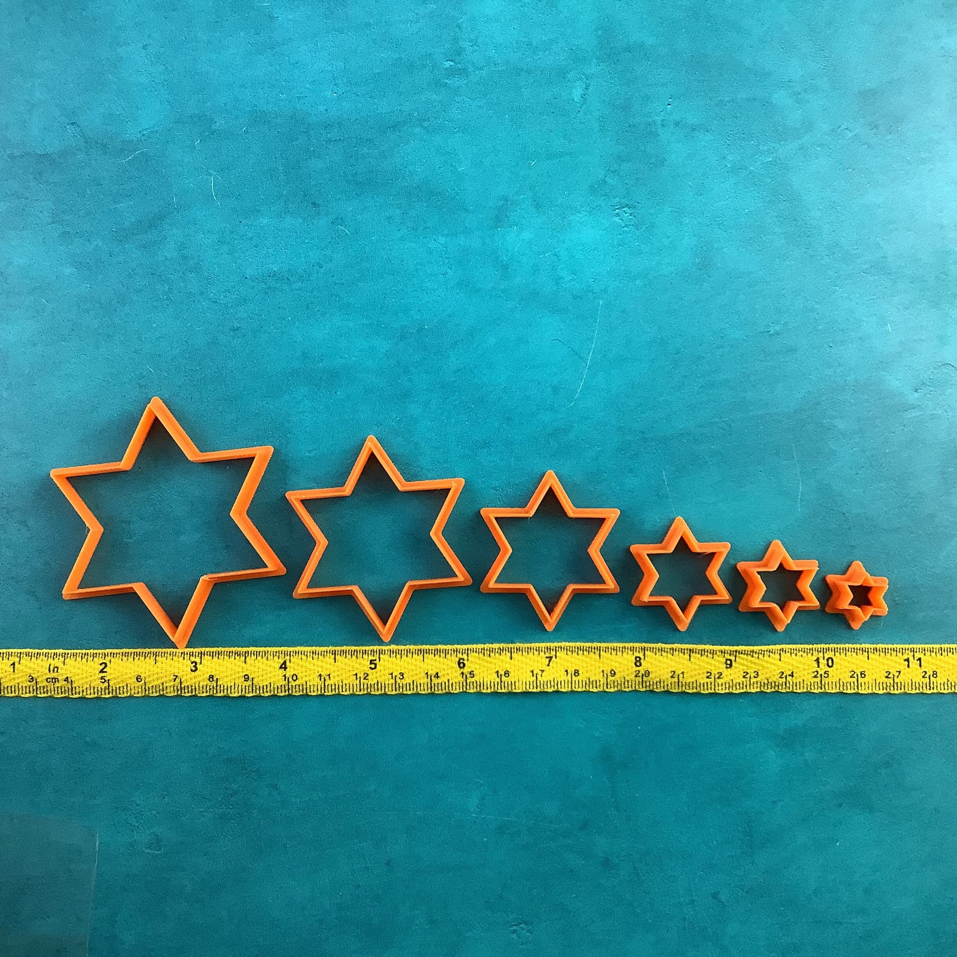 Hanukkah Star of David 6 polymer clay cutter set holiday clay earrings ornaments tags art