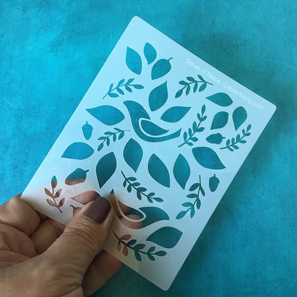 Clay Stencil Doves of Peace Mylar Stencil texture sheet for polymer clay earrings art jewelry mixed media - Create Along 