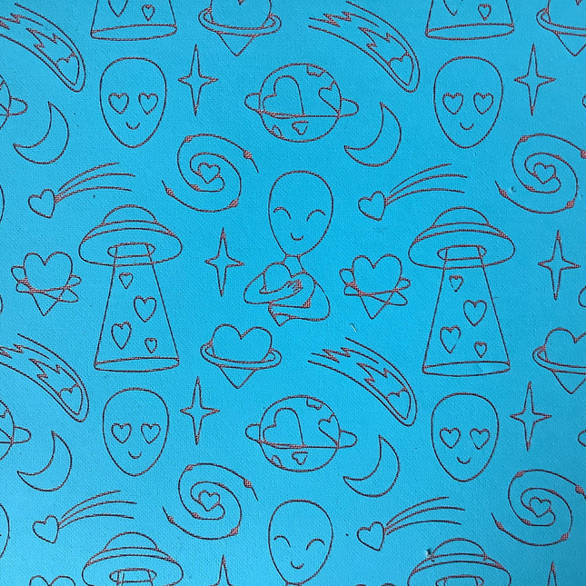 Silkscreen Alien Invasion Stencil Polymer Clay cute earring silk screen - Create Along 