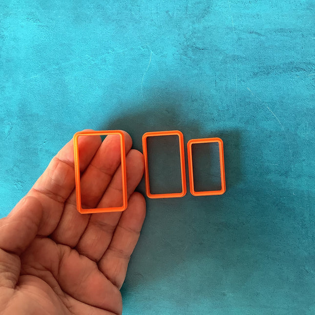 Rounded Rectangle Polymer Clay Cutter Set | Tarot card ratio clay cutters - Create Along 