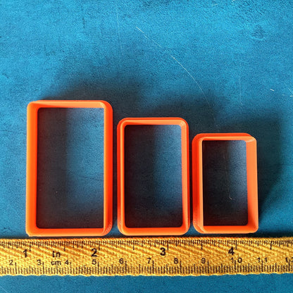 Rounded Rectangle Polymer Clay Cutter Set | Tarot card ratio clay cutters - Create Along 