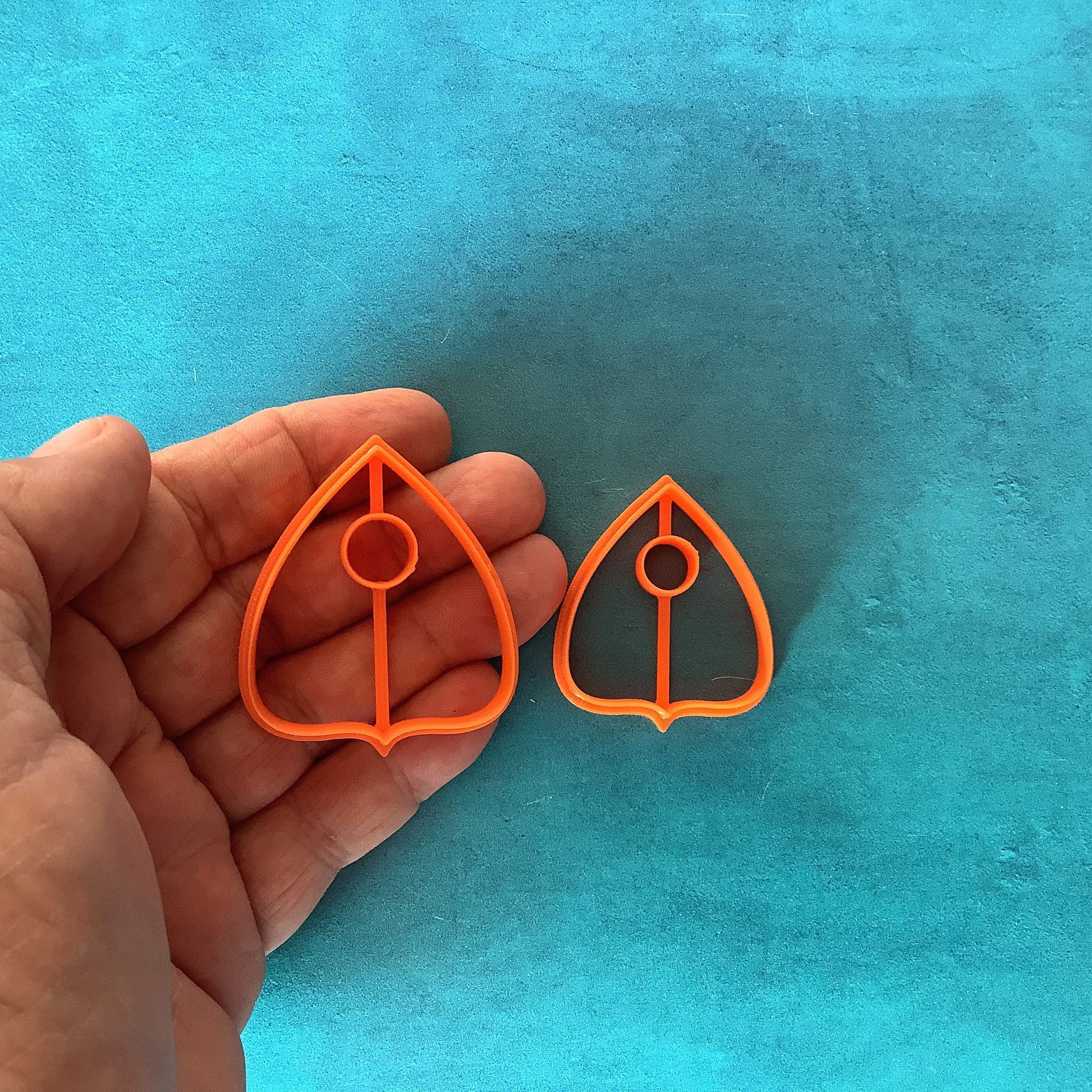 Planchette Jewelry Sized set of 2 Cutters for Polymer Clay and Mixed Media DIY