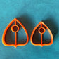 Planchette Jewelry Sized set of 2 Cutters for Polymer Clay and Mixed Media DIY
