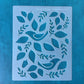 Clay Stencil Doves of Peace Mylar Stencil texture sheet for polymer clay earrings art jewelry mixed media
