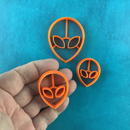 Aliens Among Us Jewelry Sized set of 3 Cutters for Polymer Clay and Mixed Media DIY - Create Along 