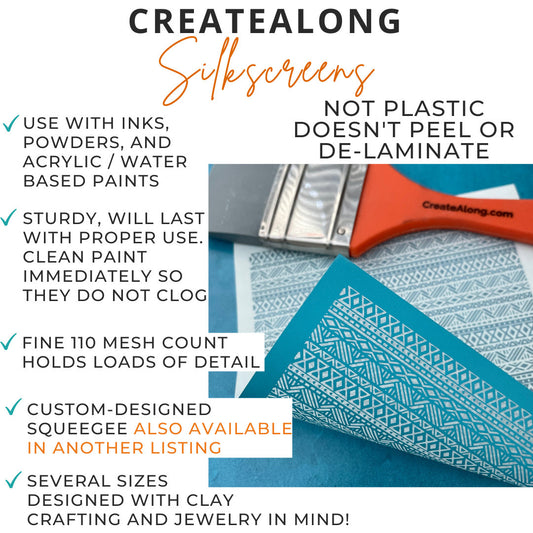 Layered silk screen stencil Large Leopard polymer clay pattern for earrings art decor journal covers silkscreen animal print - Create Along